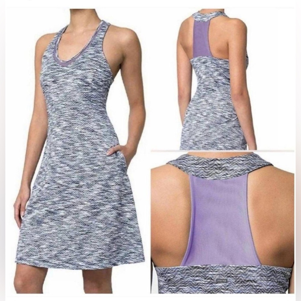 MPG Sport Athletic Dress in Purple, Black, White